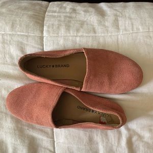 Lucky Brand Pink slip on shoes!!